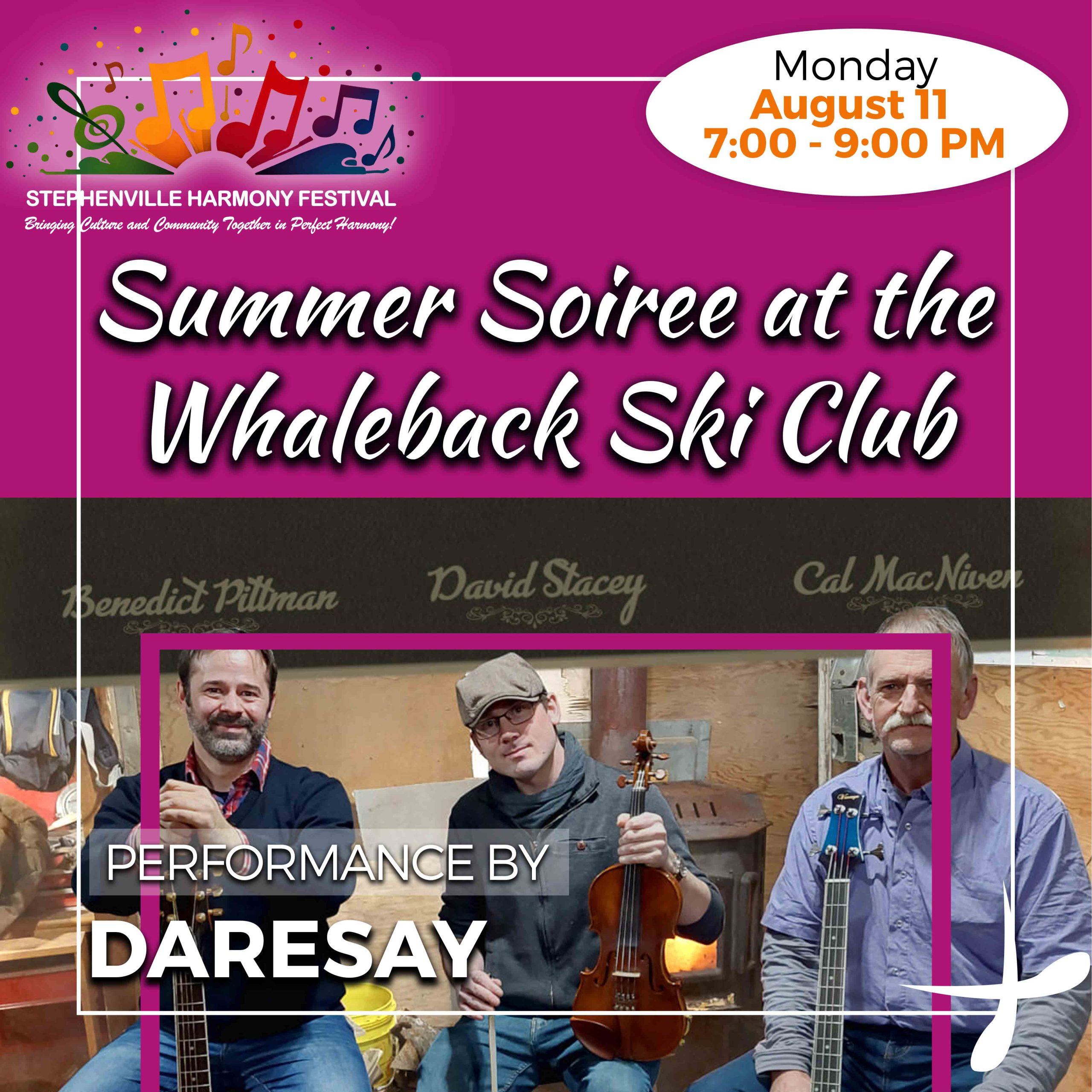 Summer Soiree at the Whaleback Ski Club